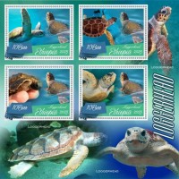 Stamps Fauna Sea Turtles Set 2 sheets