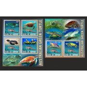 Stamps Fauna Sea Turtles Set 2 sheets