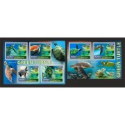 Stamps Fauna Sea Turtles Set 2 sheets