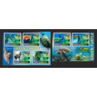 Stamps Fauna Sea Turtles Set 2 sheets