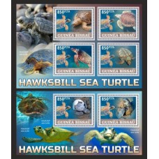 Stamps Fauna Sea Turtles Set 2 sheets