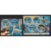 Stamps Fauna Sea Turtles Set 2 sheets