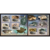 Stamps Fauna Sea Turtles Set 2 sheets