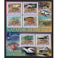 Stamps Fauna Sea Turtles Set 2 sheets