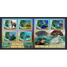 Stamps Fauna Sea Turtles Set 2 sheets