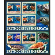 Stamps Fauna Sea Turtles Set 2 sheets