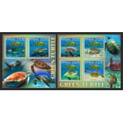 Stamps Fauna Sea Turtles Set 2 sheets