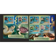 Stamps Fauna Sea Turtles Set 2 sheets