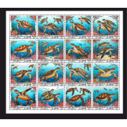 Stamps Fauna Sea Turtles Set 1 sheet