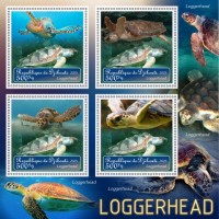 Stamps Fauna Sea Turtles Set 2 sheets
