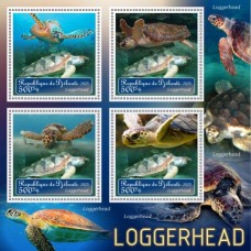 Stamps Fauna Sea Turtles Set 2 sheets