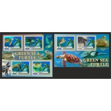 Stamps Fauna Sea Turtles Set 2 sheets