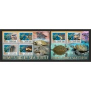 Stamps Fauna Sea Turtles Set 2 sheets