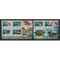 Stamps Fauna Sea Turtles Set 2 sheets