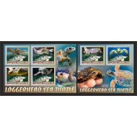 Stamps Fauna Sea Turtles Set 2 sheets Stamps Fauna Sea Turtles Set 2 sheets