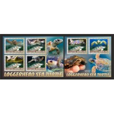 Stamps Fauna Sea Turtles Set 2 sheets