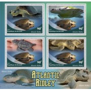 Stamps Fauna Sea Turtles Set 2 sheets