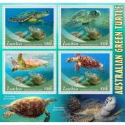 Stamps Fauna Sea Turtles Set 2 sheets