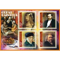 Stamps Art Great Artists Set 8 sheets