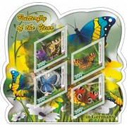 Stamps Butterfly of the year in Germany Set 8 sheets