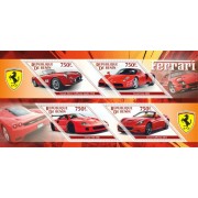 Stamps Sports cars Ferrari Set 2 sheets