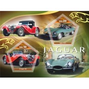 Stamps Sports cars Jaguar Set 2 sheets