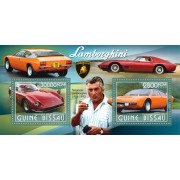Stamps Sports cars Lamborghini Set 2 sheets