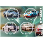 Stamps Sports cars Shelby Set 2 sheets