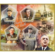 Stamps Charles de Gaulle Set 8 sheets