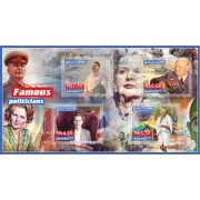 Stamps Famous politicians Lincoln Gandhi Thatcher
