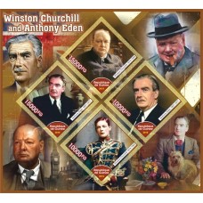 Stamps Winston Churchil and Antony Eden