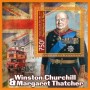 Stamps Winston Churchil and Margaret Thatcher