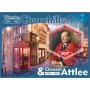 Stamps Winston Churchil and Clement Attlee