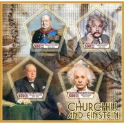 Stamps Winston Churchil and Albert Einstein