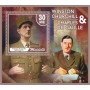 Stamps Winston Churchil and Charles de Gaulle