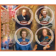 Stamps Winston Churchil and Margaret Thatcher
