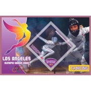 Stamps Summer Olympics 2028 in Los Angeles Fencing