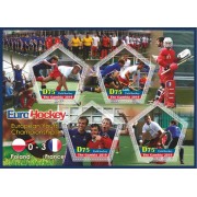 Stamps Sport Euro Hockey Set 8 sheets