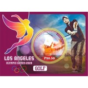 Stamps Summer Olympics 2028 in Los Angeles Golf