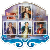 Stamps Seafarer James Cook  Set 8 sheets