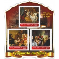 Stamps Art Leonardo da Vinci 500 years from the date of death  Set 8 sheets