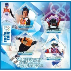 Stamps Winter Olympic Games in Sochi 2014 Luge