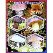 Stamps Edible Mushrooms Set 8 sheets