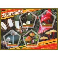 Stamps Mushrooms Set 8 sheets