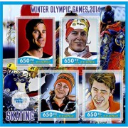 Stamps Olympic Games in Sochi 2014 Skating  Set 8 sheets
