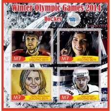 Stamps Olympic Games in Sochi 2014 Hockey  Set 8 sheets