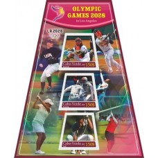 Stamps 2028 Summer Olympics Basketball, Handball, Table Tennis, Golf, Baseball, Fencing,  Set 8 sheets