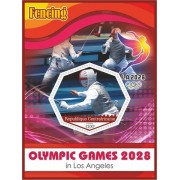 Stamps 2028 Summer Olympics Basketball, Rugby, Table Tennis, Golf, Field hockey, Fencing, Athletics, Judo, Canoe  Set 10 sheets