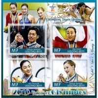Stamps Olympic Games in Vancouver 2010 Champions Figure skating Set 8 sheets