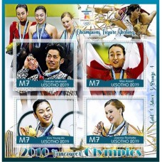 Stamps Olympic Games in Vancouver 2010 Champions Figure skating Set 8 sheets